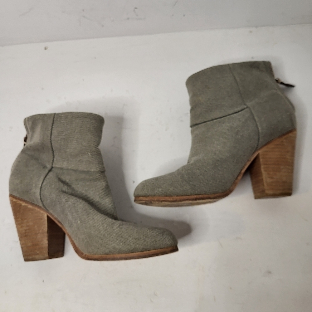 Rag & Bone Newbury Canvas Ankle Boot Size 9 - Picture 5 of 9